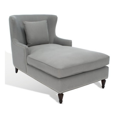 Jazlyne Upholstered Slipcovered Chaise Lounge by Rosdorf Park
