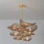 Cardiff Chandelier in Vintage Gold Leaf