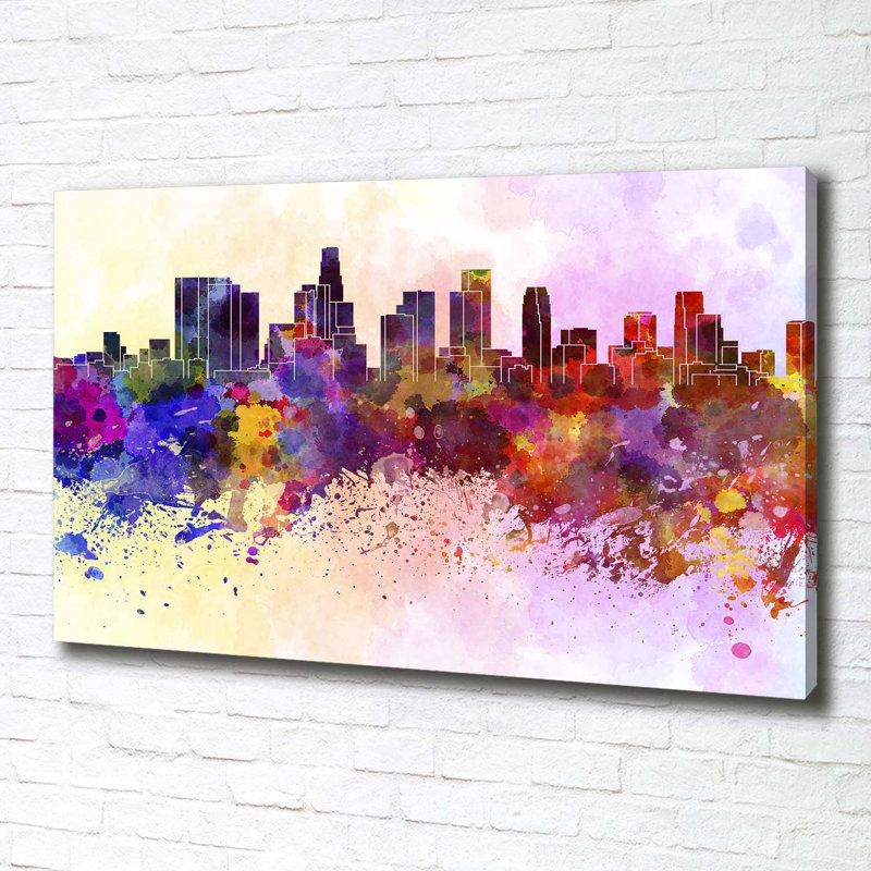 Los Angeles Colors - No Frame Print on Canvas