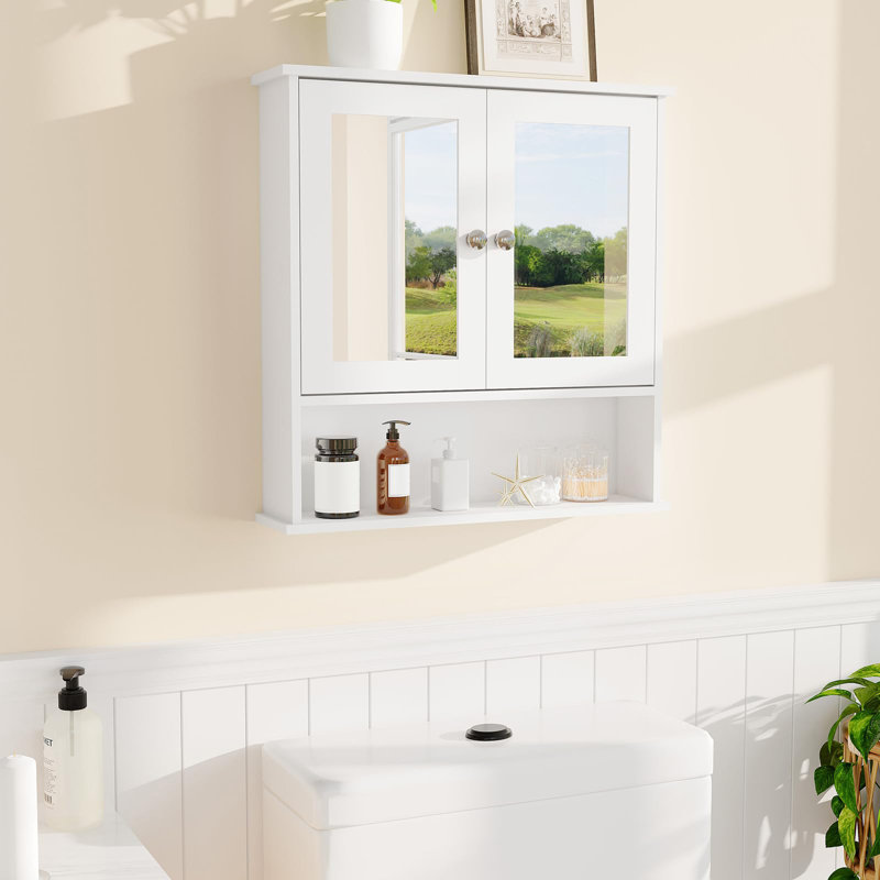 Armoire à pharmacie murale, armoire de salle de bain avec tablette réglable, durable et facile à installer pour la salle de bain, la cuisine, la salle de lavage, le vestibule ou le couloir