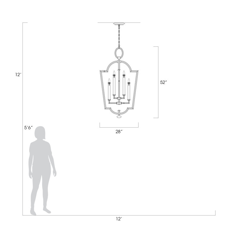 Allegretto 8 - Light Chandelier, Gold Leaf