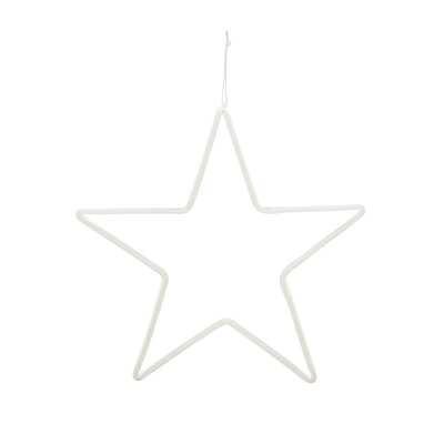 Wire Star Wall Decor with LED Light