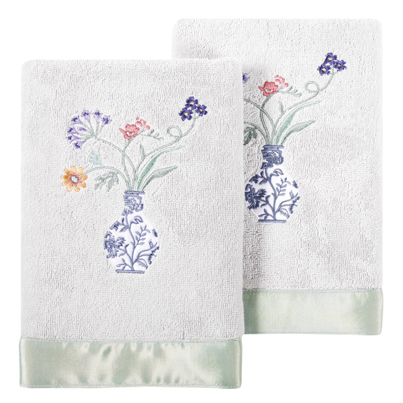Turkish Cotton Hand Towel, Silver