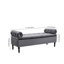 Ethelsville Upholstered Flip Top Storage Bench with Side Arms-1024502317