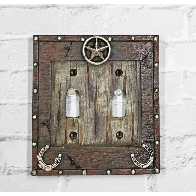 Ensemble de 2 couvre-assiettes à bascule Lucky Horseshoes