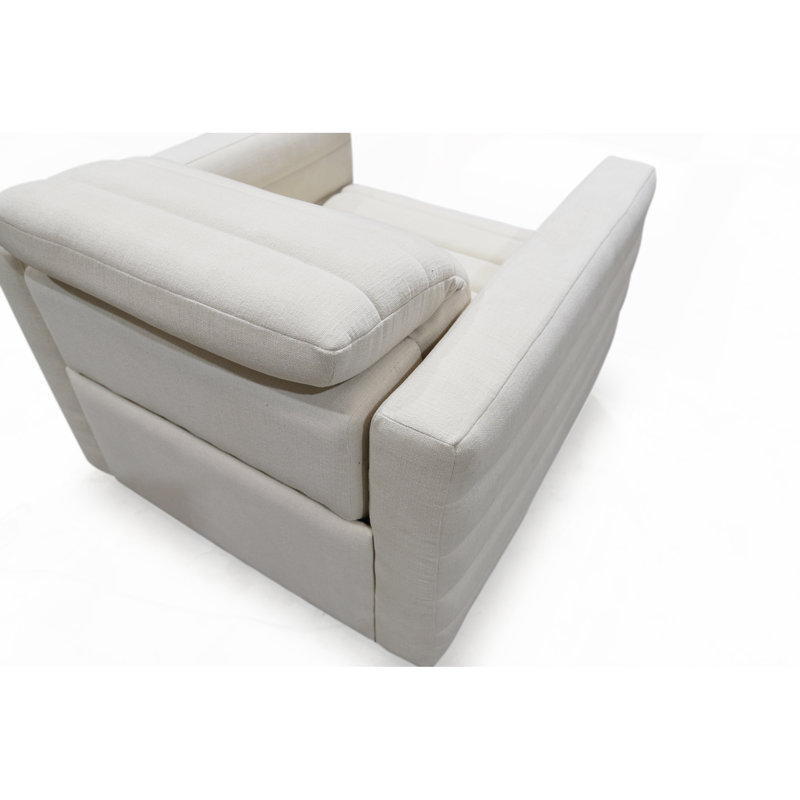 Juno Power Recliner Chair Off White, White