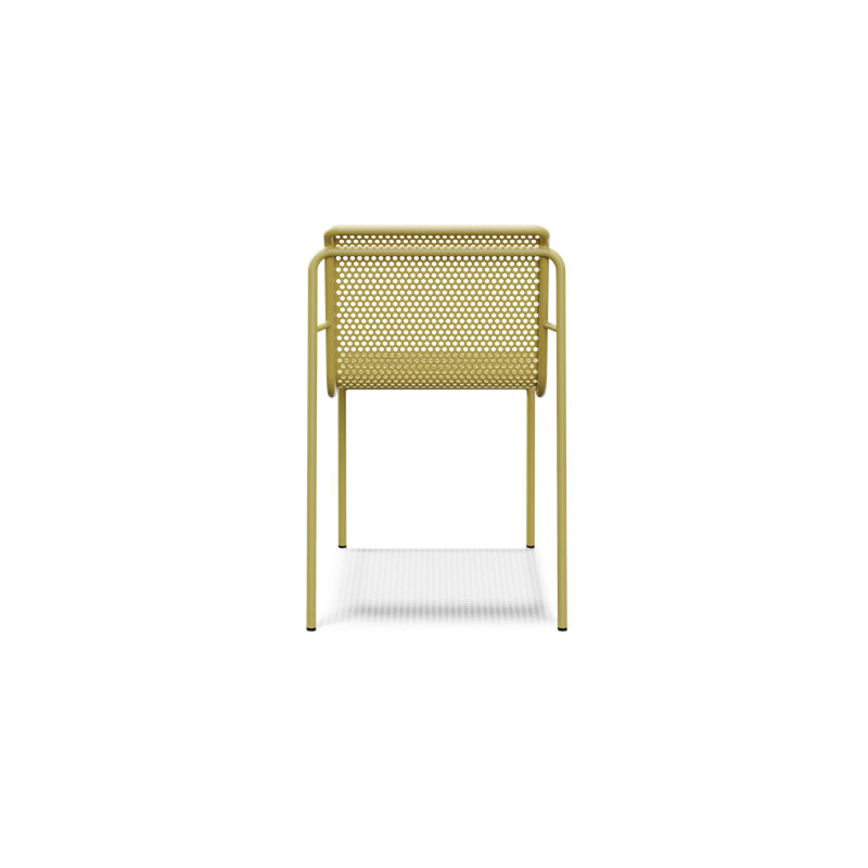 Perf Outdoor Dining Side Chair, Butter