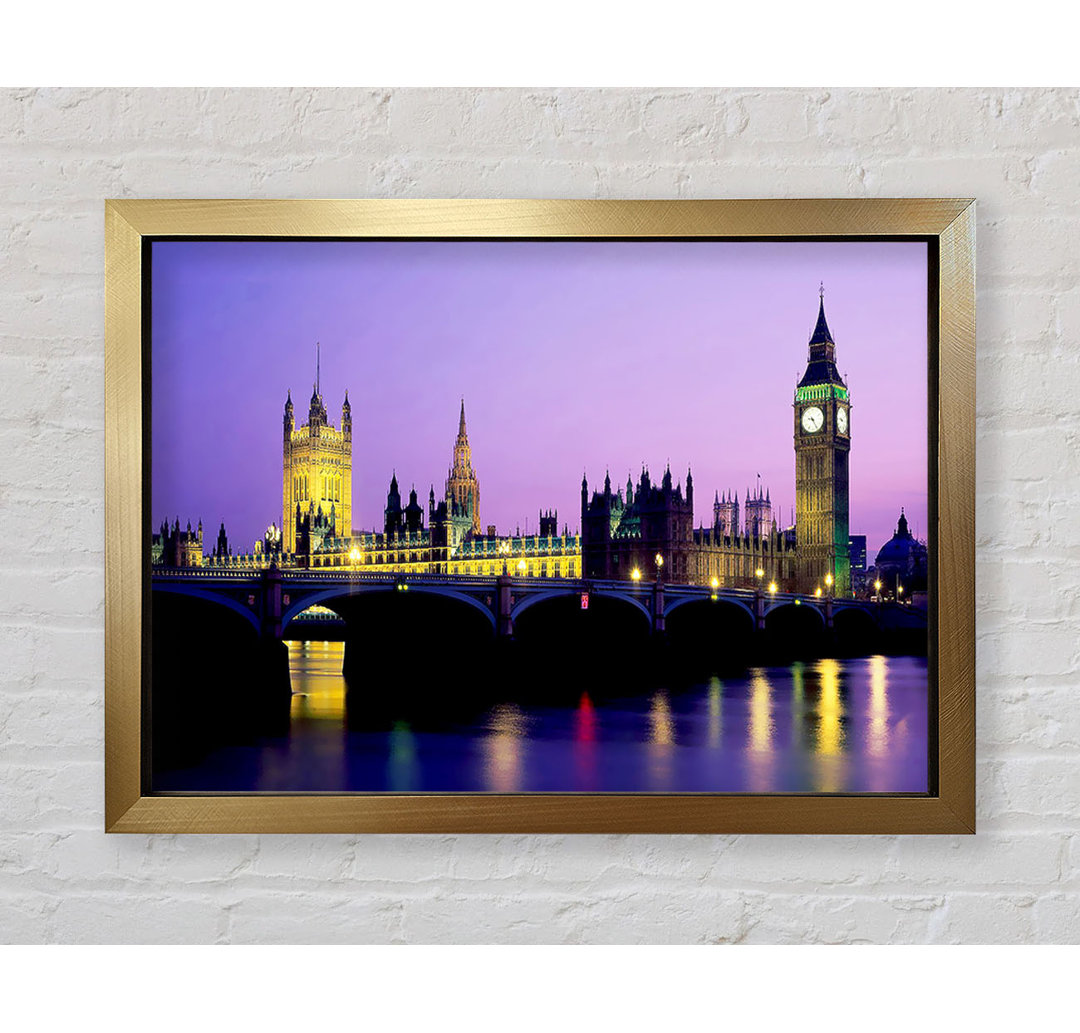 London Bridge City Lights - Einzelner Bilderrahmen Kunstdrucke