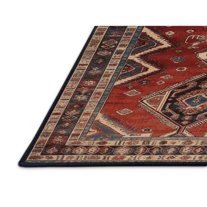 Tapis turc noir lavable à la machine, Tapis de couloir 2 pi x 4 pi