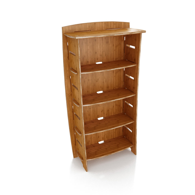 Bibliothèque standard H 59 "Durable, H 59 po x l 18 po x P 14 po, Ambre