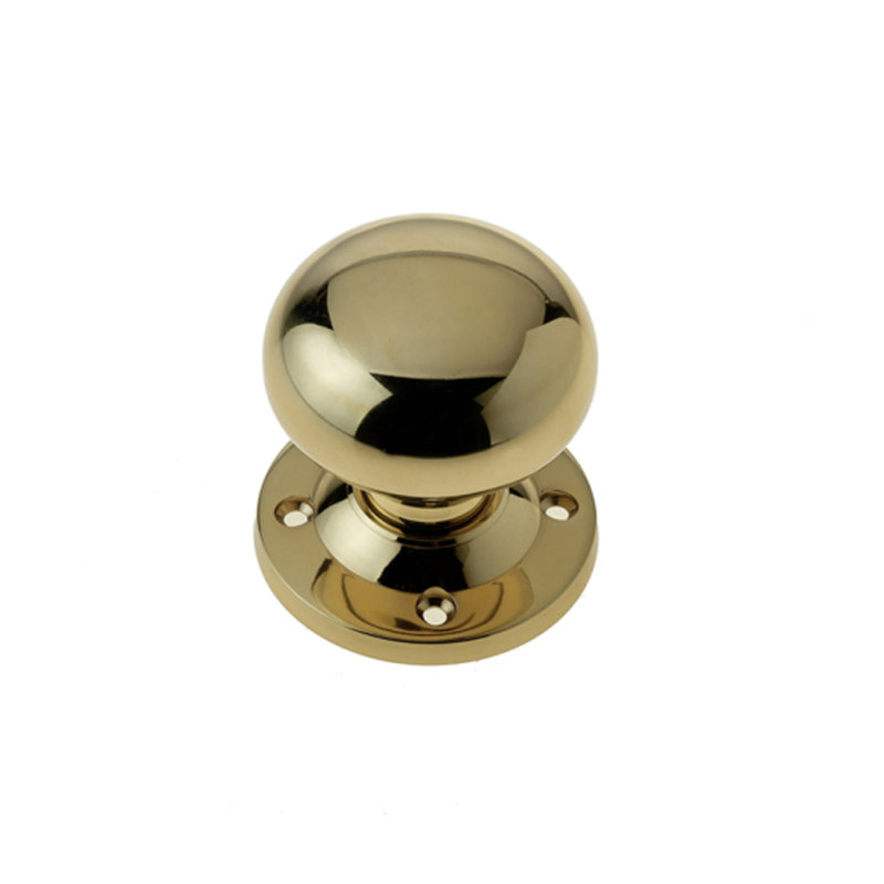 Passage Knobset, Polished Brass