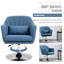Dorree Upholstered Swivel Armchair-150500843