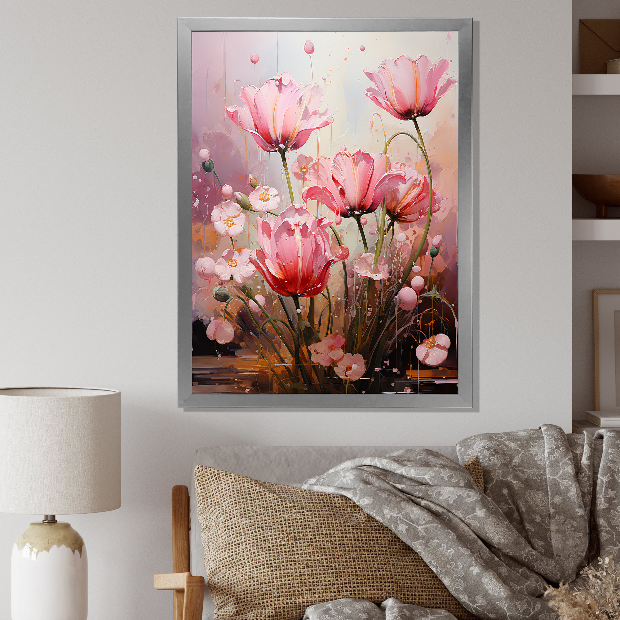 Winston Porter Pink Fushica Flower Serenity Blooms 3 - Fuschia Wall Art ...