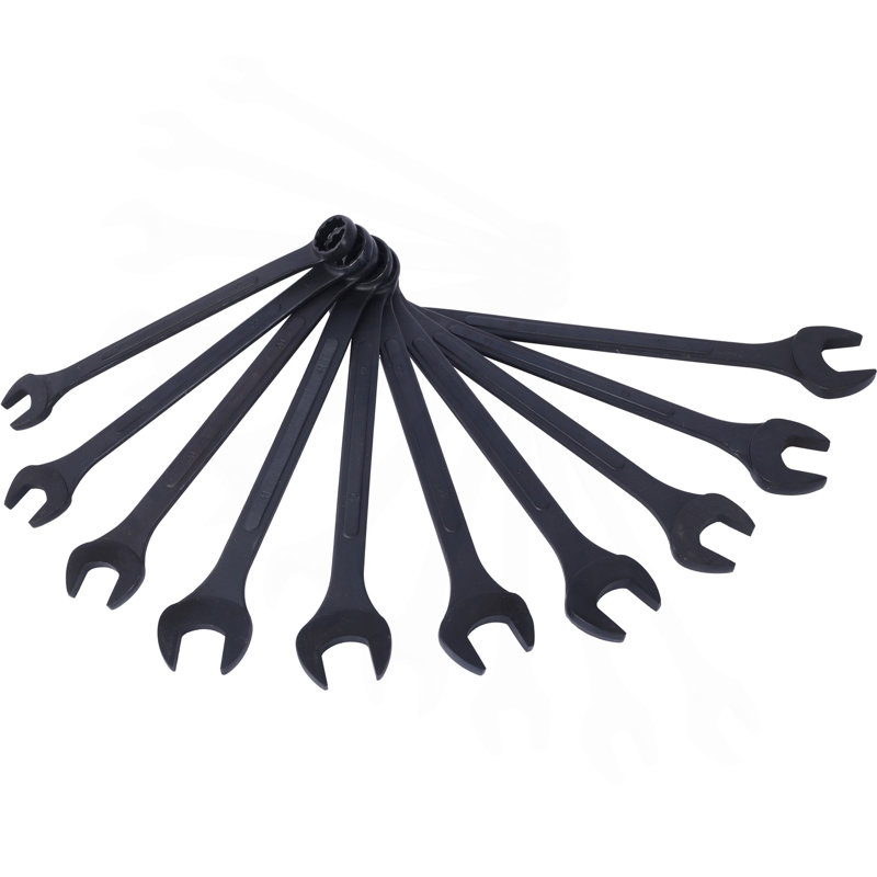 Metric Jumbo Combination Wrench Set Extra Large,10 PC  Metric  Black-Oxide Jumbo Combo Wrench Set 34-50Mm With Pouch