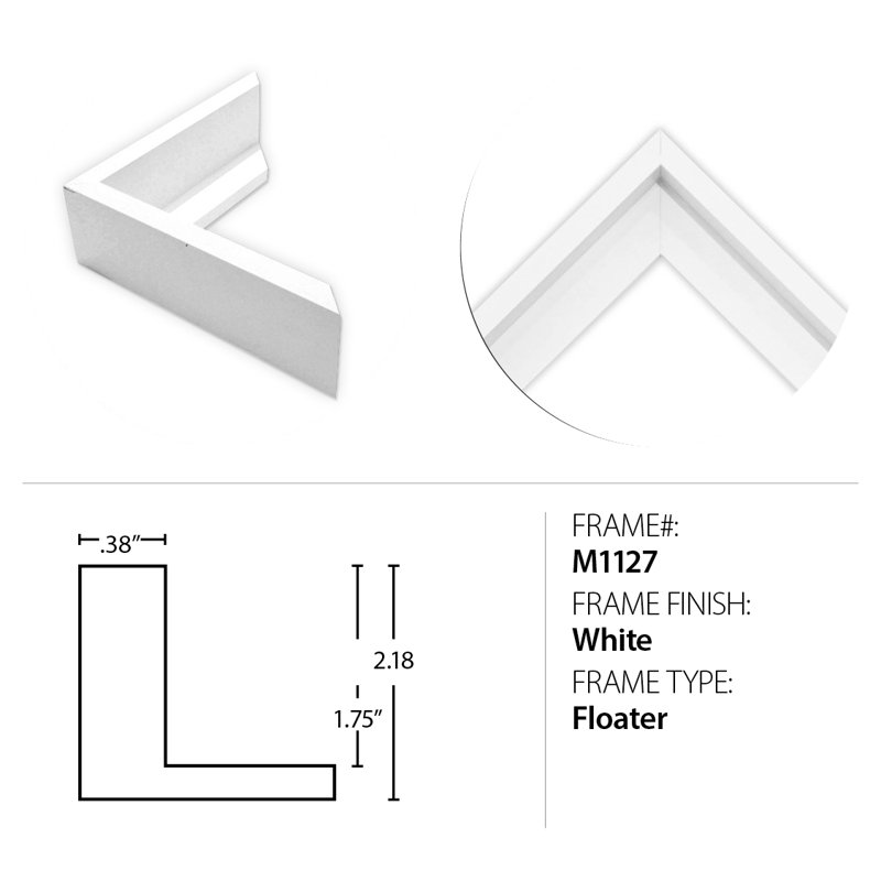 Floater 2 Solid Wood Mirror, Matte White, 89.25" x 49.25", Rectangle