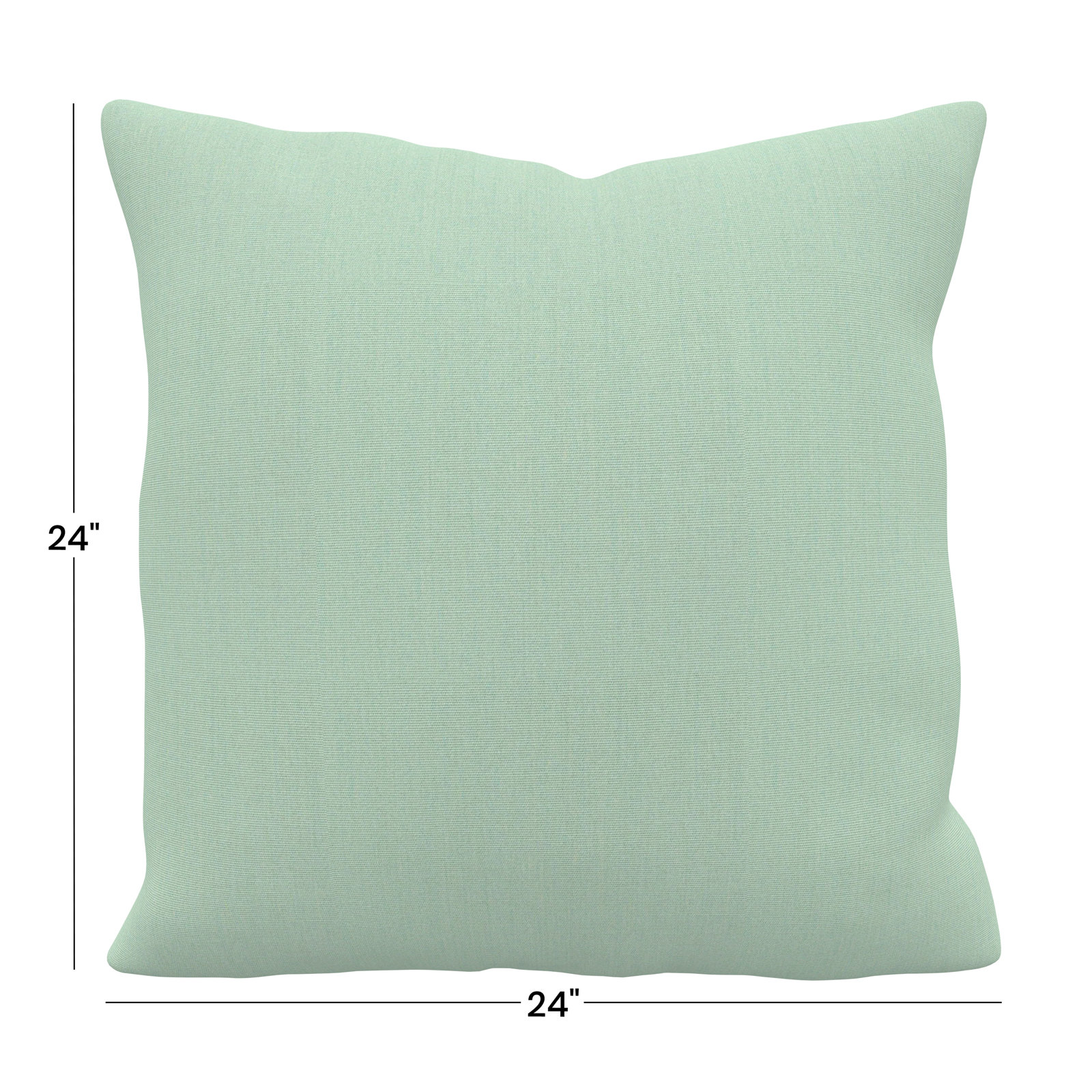 Sunbrella® Throw Pillow, Square 24", Canvas Spa Sunbrella® Canvas