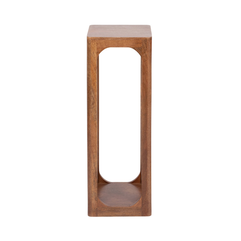 Dahl Mango Wood Square Tea Table, Walnut