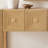 Light Brown Geometric Carved Entryway Table — Featuring Grooved Leg Details — Living Room, Hallway, And Foyer Storage Console-74954538