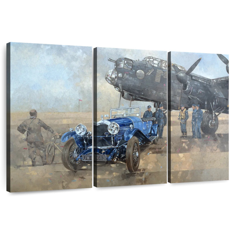 Mehar Able Mable And The Blue Lagonda, 28" H x 45" W