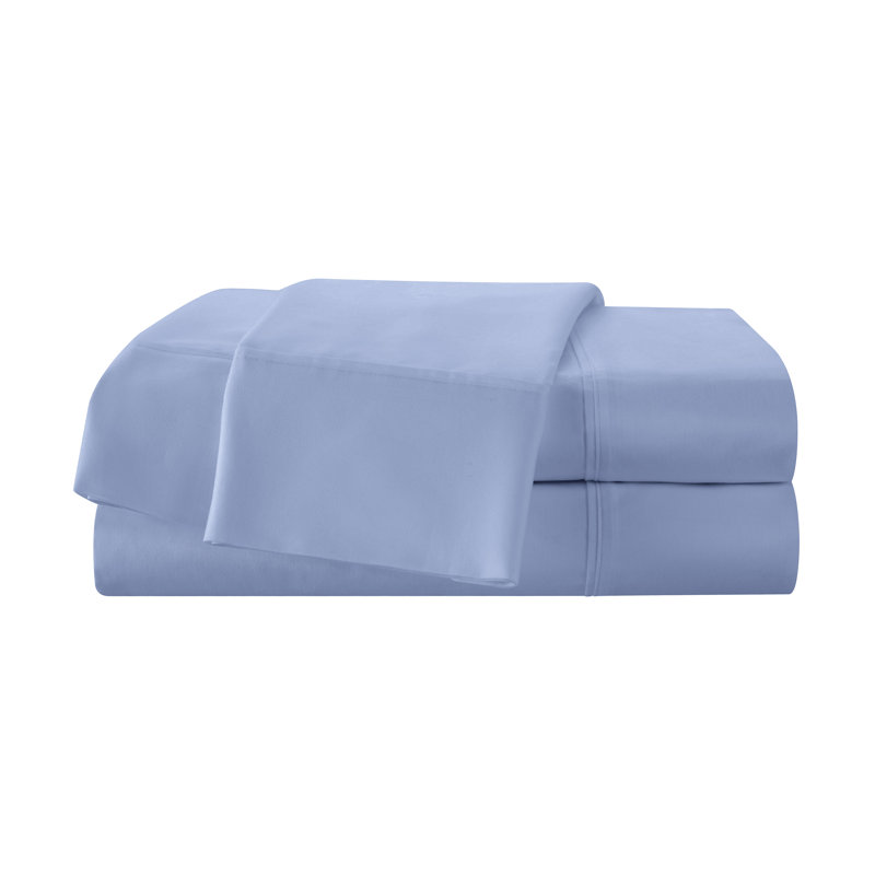 Martex 400 Thread Count Luxury Sheet Set 100% Long Staple Cotton Sateen Weave Silky Soft & Durable, Wrinkle & Fade Resistant, Deep Pocket
