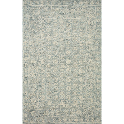 Millcreek Handmade Wool Ocean/Ivory Rug