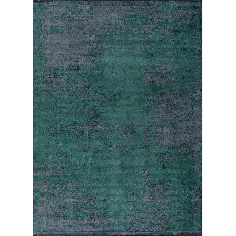 Blue/Green Luxury Area Rug, Rectangle 7'10" x 11'2"