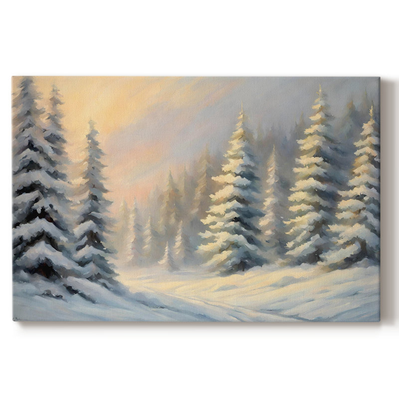 Paysage rétro - CCII, H 13 po x l 19 po x P 1,5 po, Toile tendue