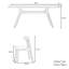 Ensemble de table de salle à manger rectangulaire léger et luxueux-102620045