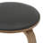 Hoxha Leather Round Counter Stool With Stained Poplar Wood Frame And 360-Degree Swivel Hoxha Collection-106908431