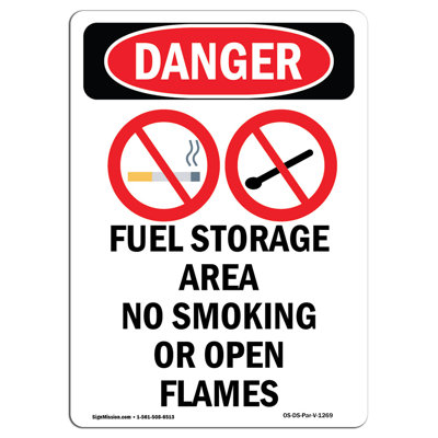 Zone de stockage de carburant danger OSHA