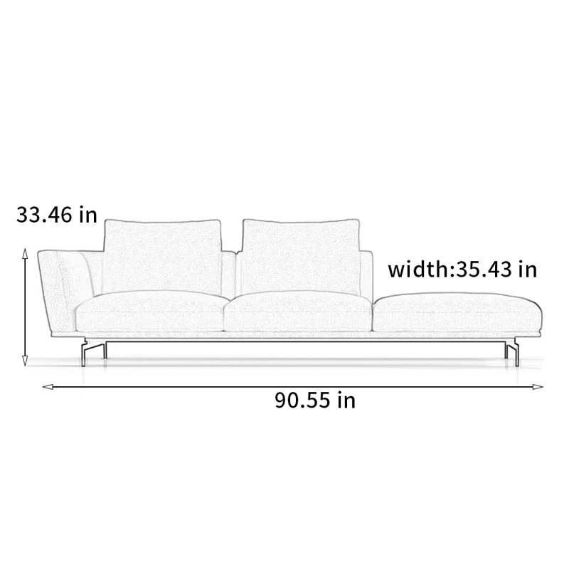 Chaise moderne et ergonomique en bouleau, Orienté à gauche (vu de face)