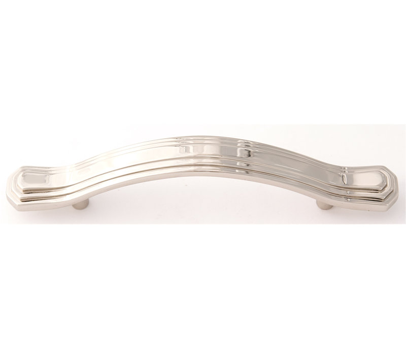 Geometric Arch Pull, Polished Nickel