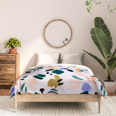 Marta Barragan Cotton Channel Abstract Comforter