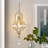 1-Light Dimmable Armed Sconce with Crystal Accents