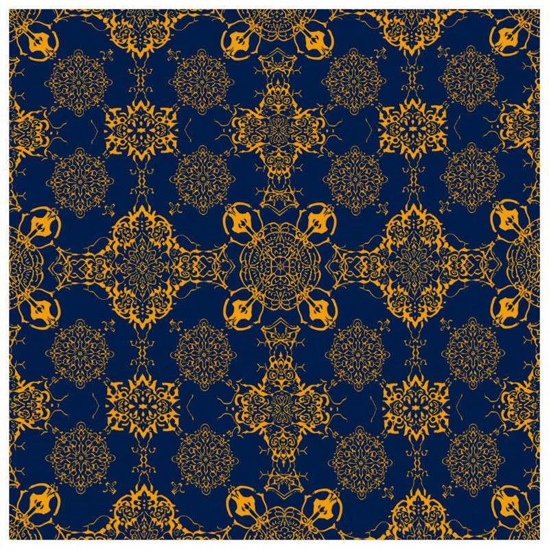 Rideaux de douche Intricate Gold, 70in W x 93in H
