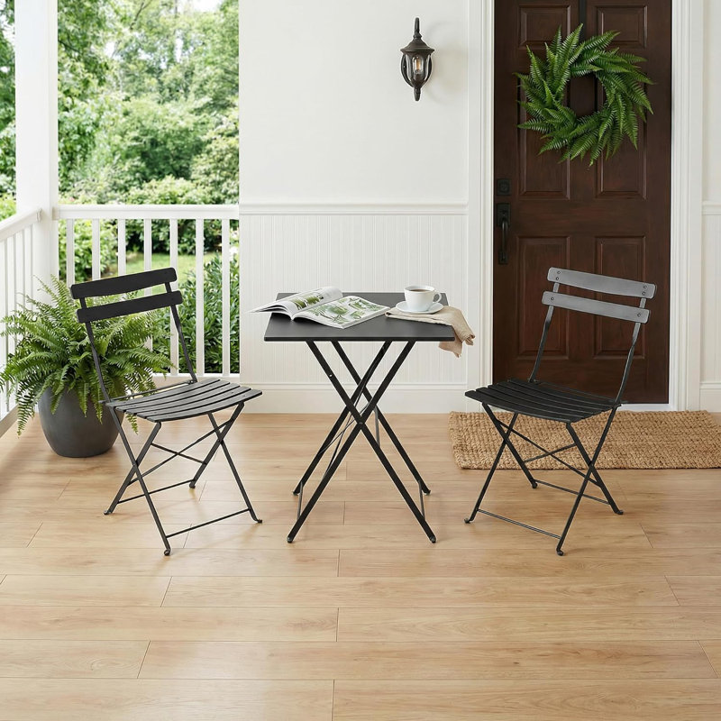 Patio Dining Set, Black