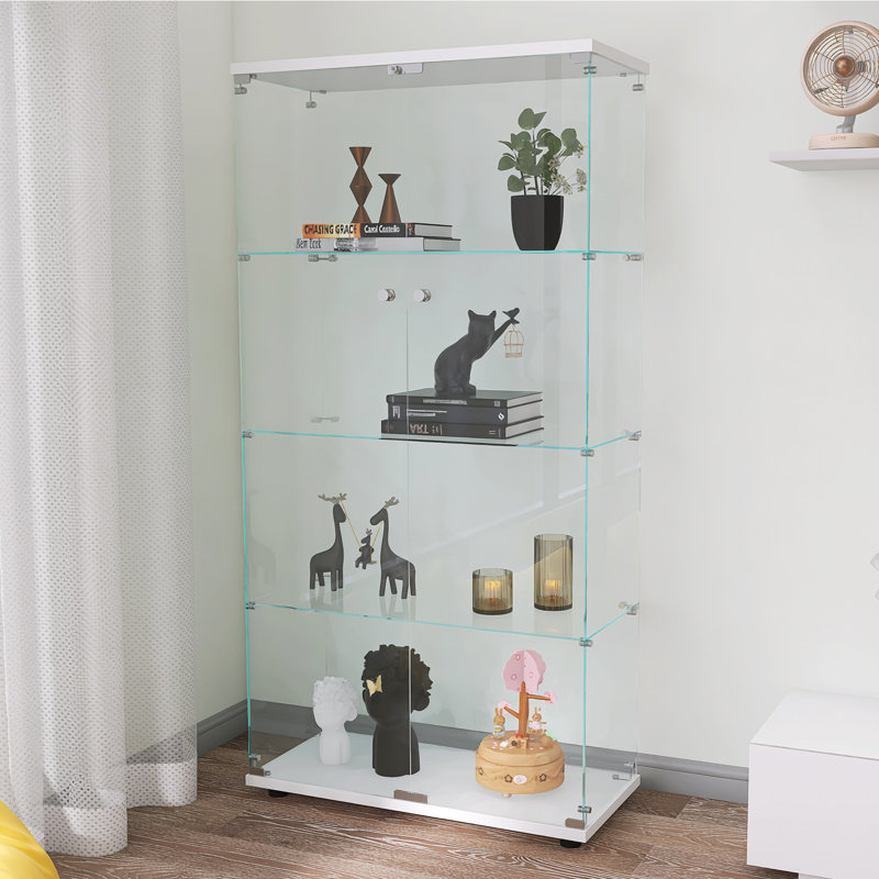 Armoire de rangement à 4 tablettes Dimitrinka, Blanc
