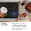 ZLINE Autograph 36 in. Marino Black Stainless Gas Range w/ 6 Gas Burners & Gold Accents-2049420560