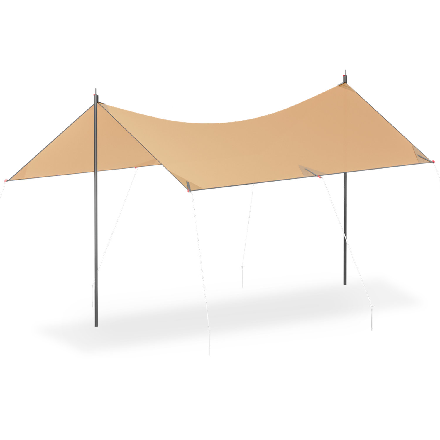 Waterproof Camping Tent Tarp Shelter Hammock Awning Sun Shade Rain Cover  Pad Mat