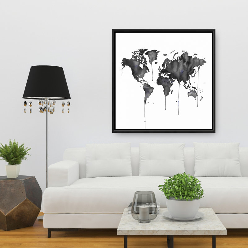" Watercolor World Map "