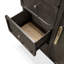 Commode en bois 4 tiroirs avec armoire de rangement et tablettes Friley