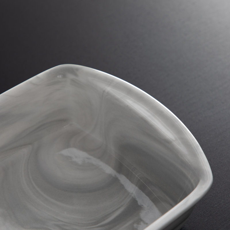 MALACASA Rectangle Porcelain China 2 Piece Bakeware Set