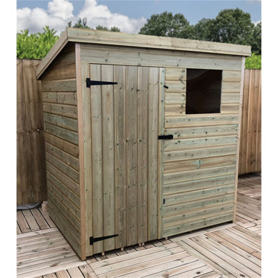 Bouse 6 ft. W x 3 ft. D Solid Wood Garden Shed