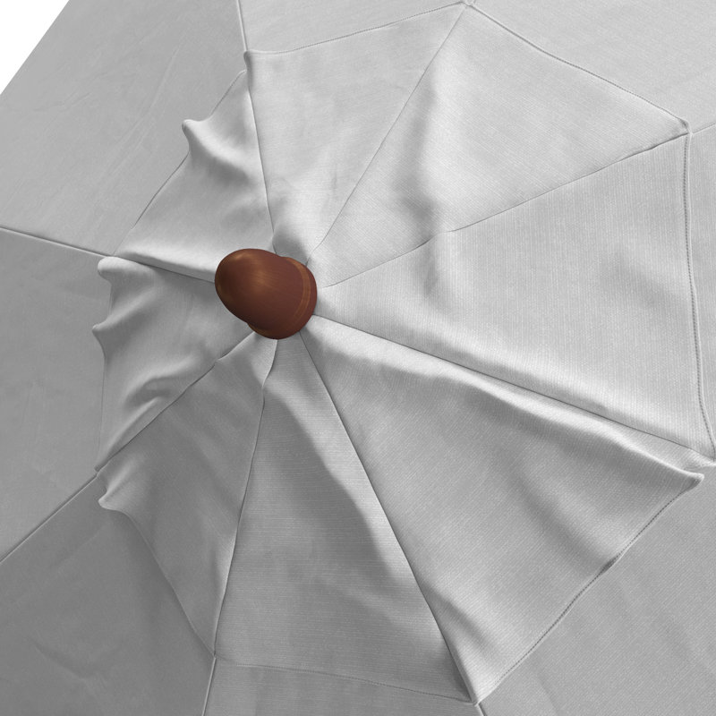 Parasol de marché 7 pi 6 po Netgyne, Blanc - oléfine, Oléfine