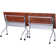 Preference Rectangle Flip Top Training Table with Casters and Modesty Panel and Cable Management