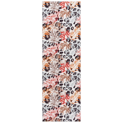 Tapis ivoire / rouille Amalea 826