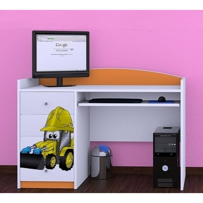 Iain 125cm Computer Desk, Orange