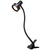 O’Bright LED Clip-On Light Desk, Dimmable LED Desk Lamp With Metal Clamp, 5W LED, Silver