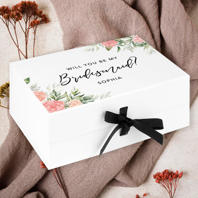 Boîte de demoiselle d'honneur personnalisée