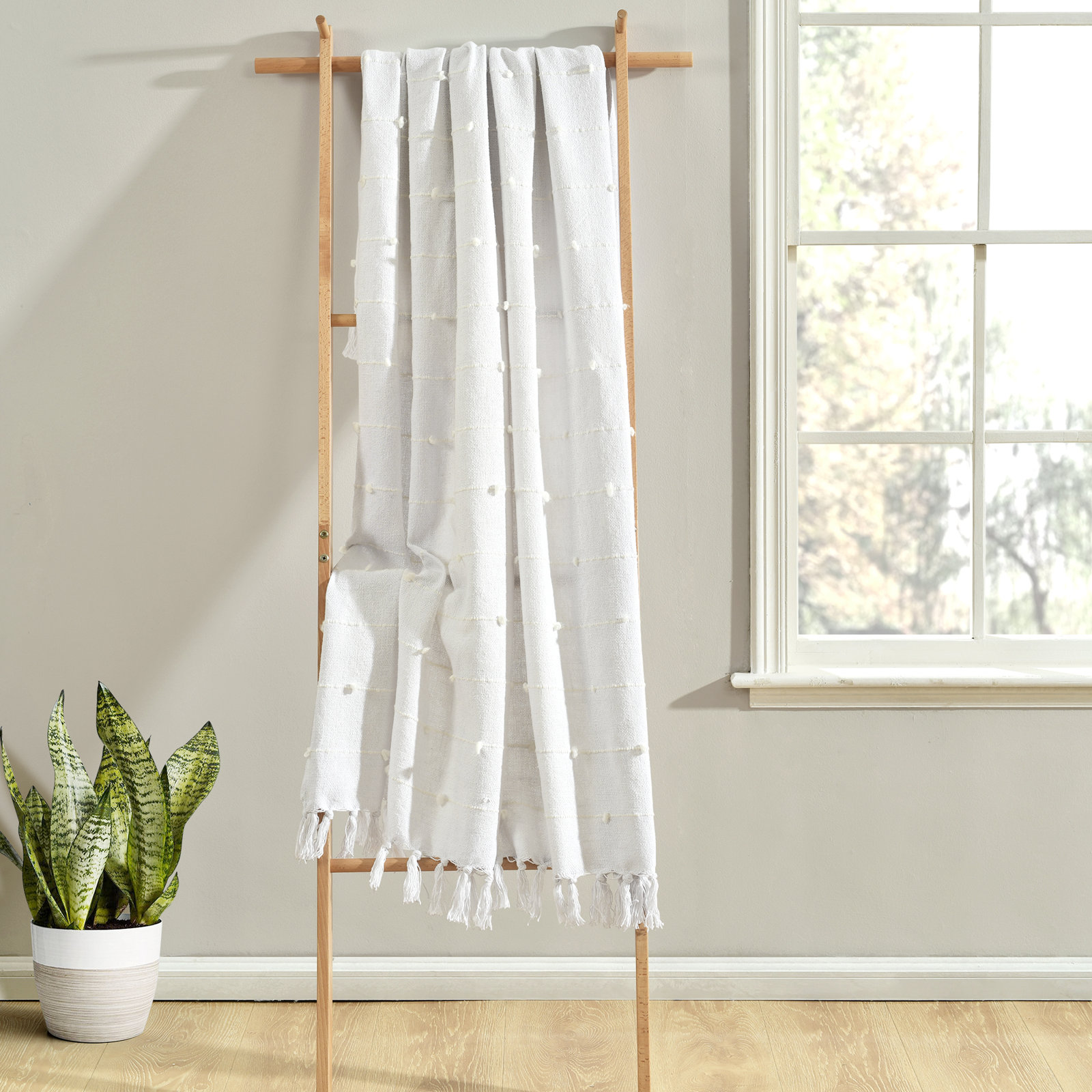 Lanigan Throw Blanket, White